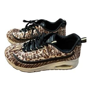 Skechers Womens Sz 6 Uno Exotic Air‎ Animal Print Leopard Zebra Sneaker Shoes